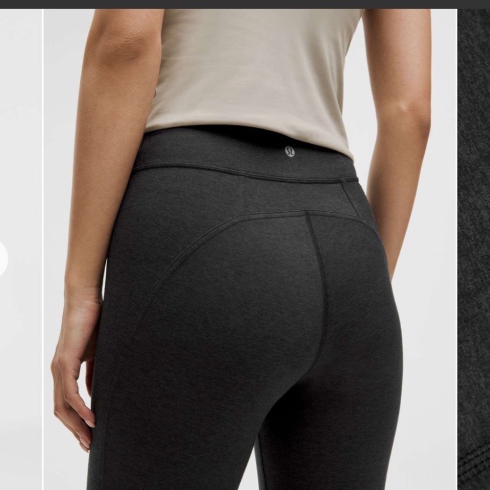 Lululemon Soft Sueded Split Hem High-Rise Flared Pant Heathered Charcoal Grey 6